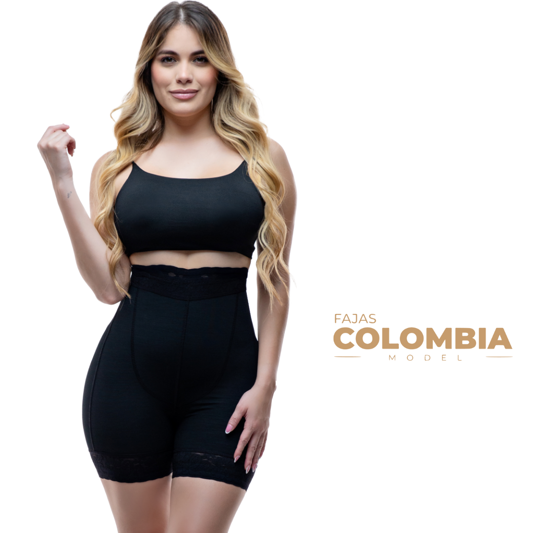 Faja Tipo Short Mujer – Reductora y Moldeadora con Encaje