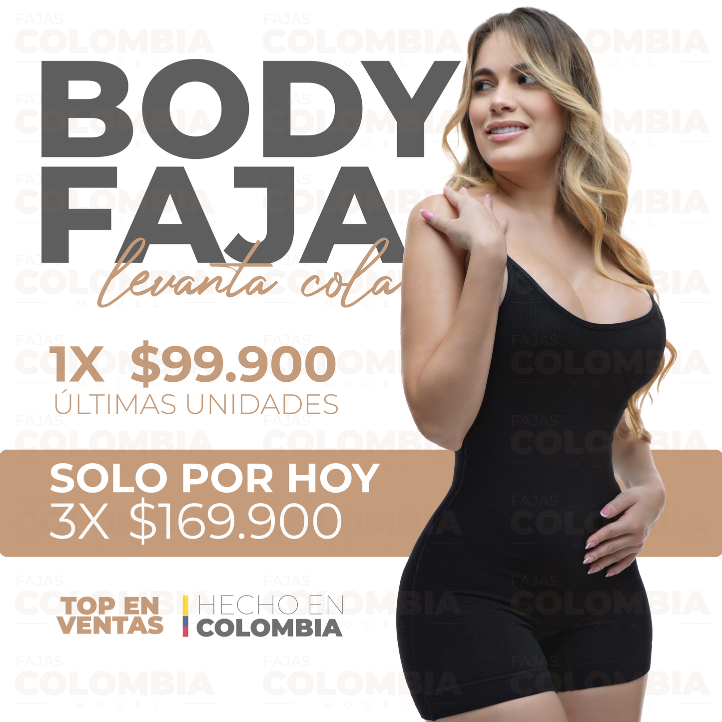 Faja Short Reductor – Alta Compresión en Abdomen y Piernas