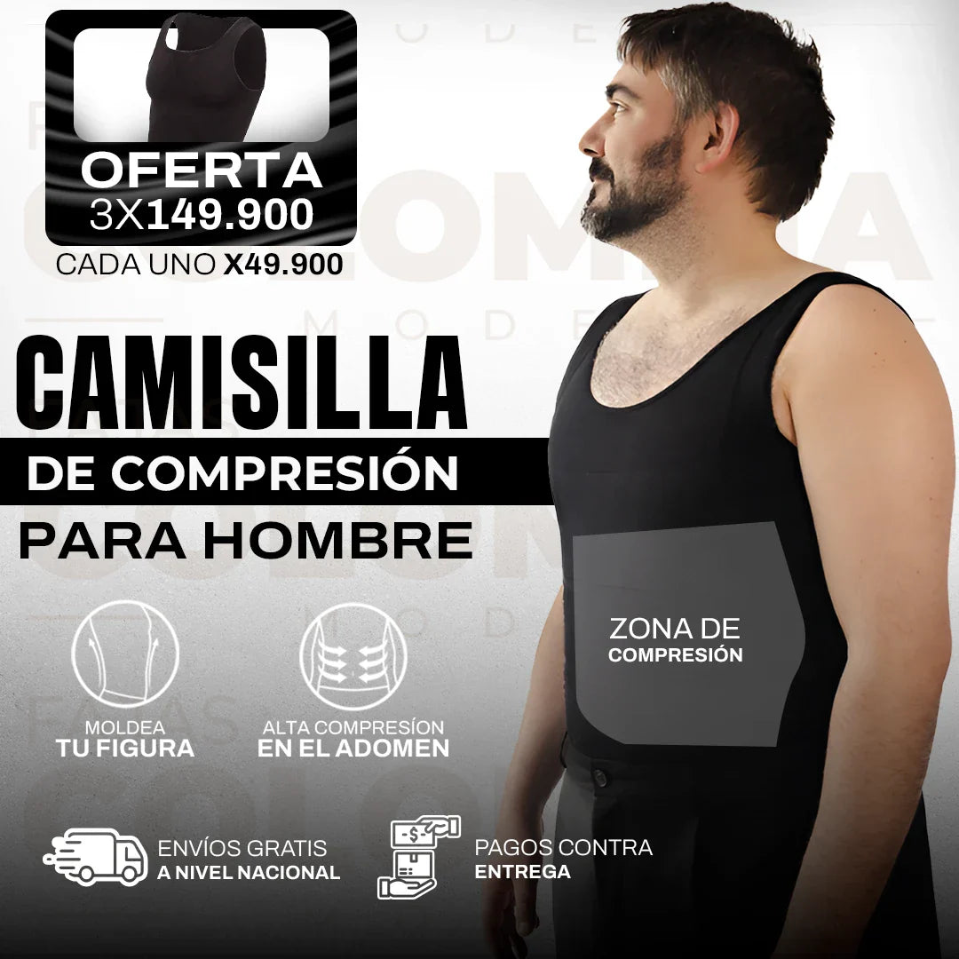 Camisilla compresión extrema abdominal hombre
