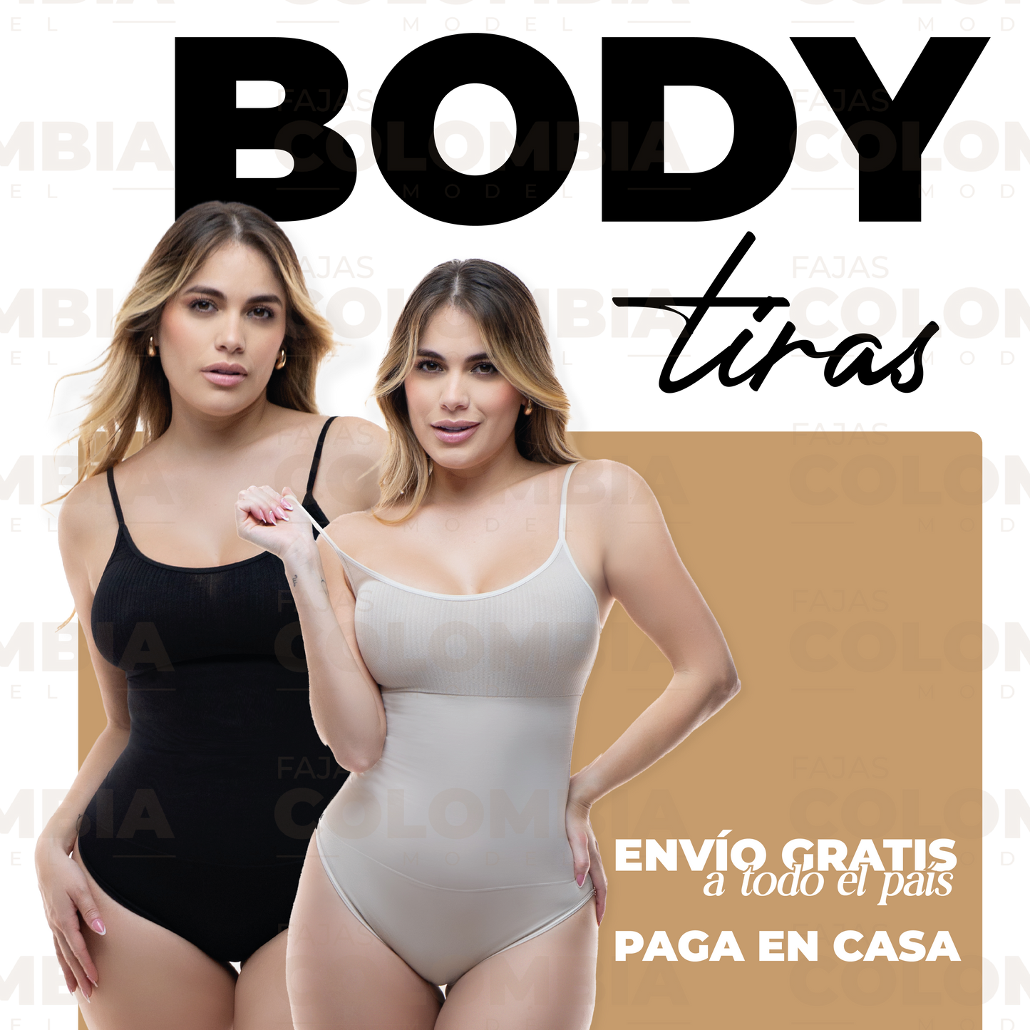 Body Faja Colombiana Mujer – Compresión Alta y Control Total