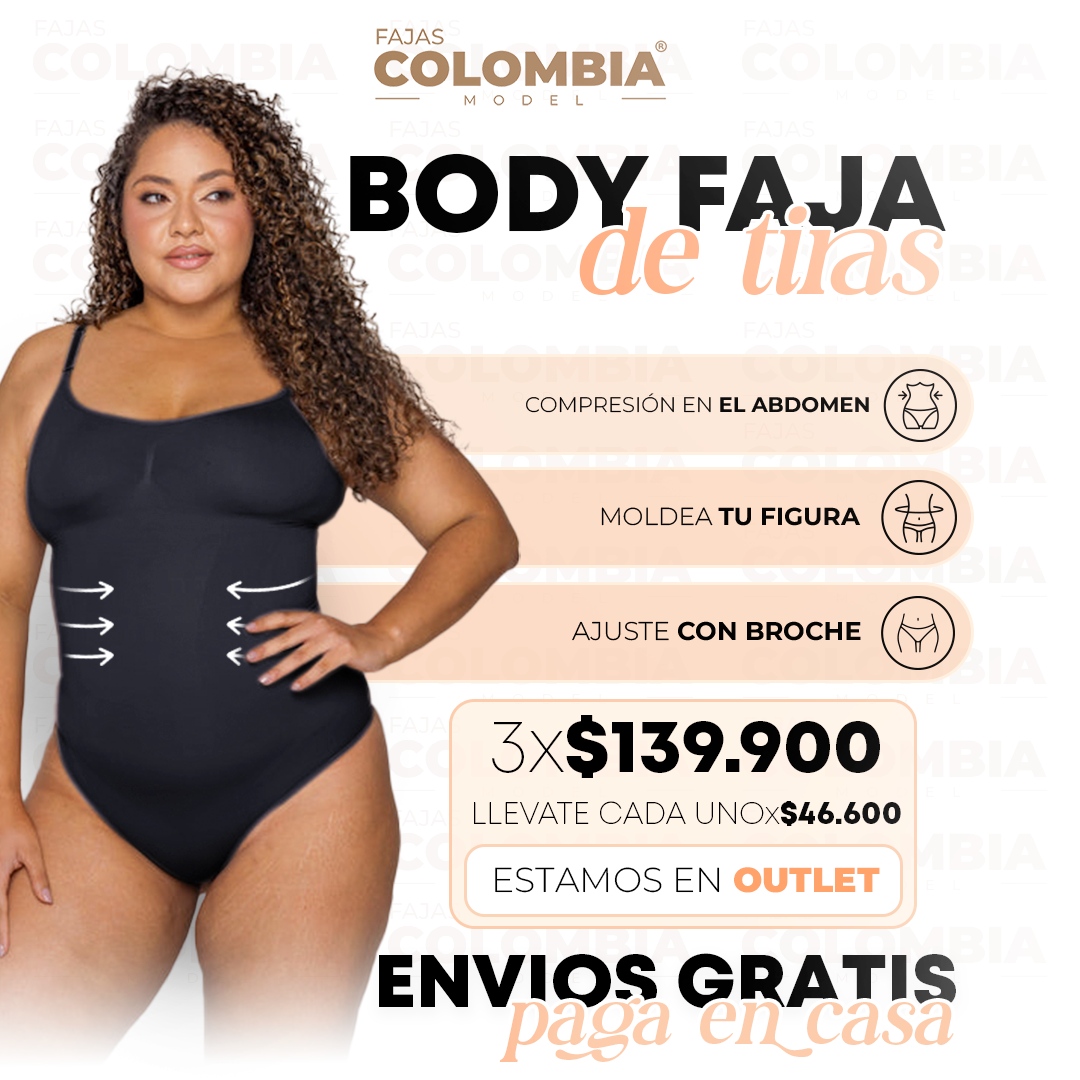 Body Faja Colombiana Mujer – Compresión Alta y Control Total